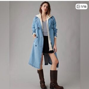 AE Denim Trench Coat